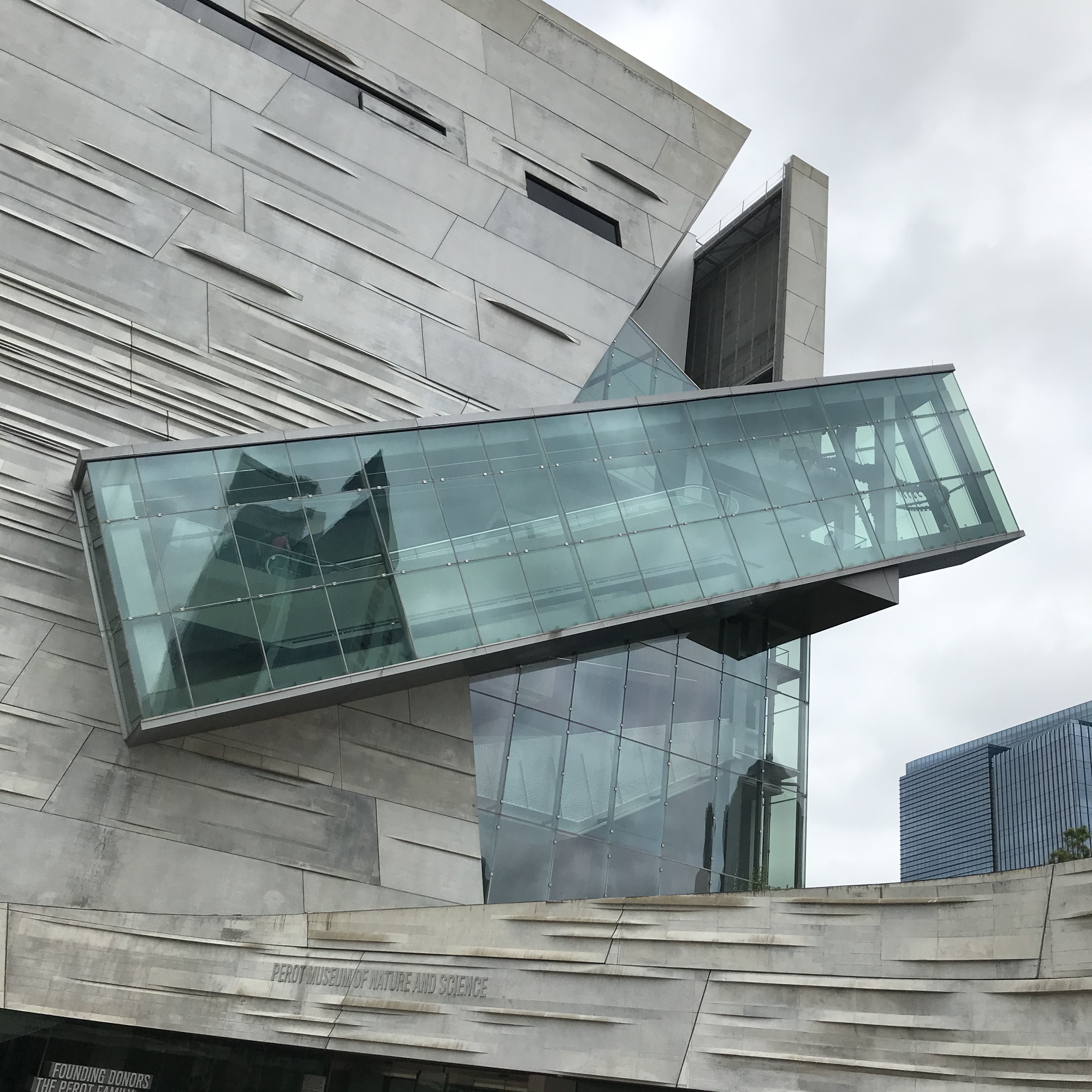 Perot Museum of Nature and Science exterior of Escalator.jpg