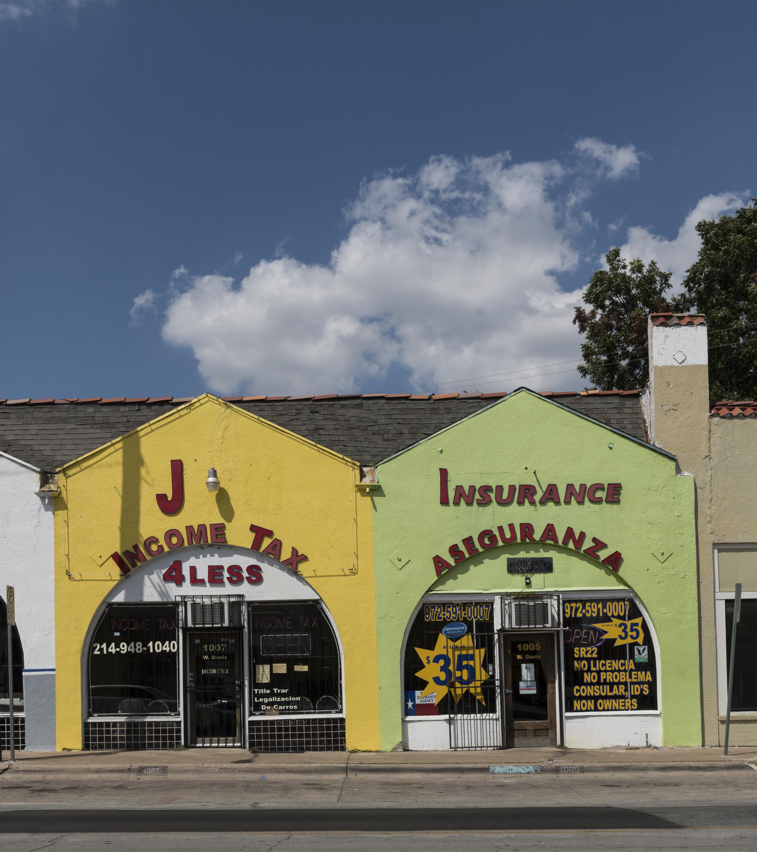 Small businesses in the Bishop Arts District of Dallas, Texas. The district, which likes to call itself "Dallas's Most Independent Neighborhood," is home to more than 60 Independent boutiques as well as restaurants, bars, coffee shops, theatres and art galleries