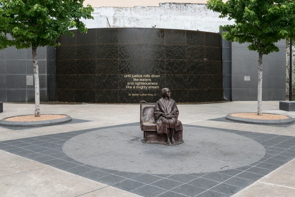life-size bronze statue African-American civil-rights