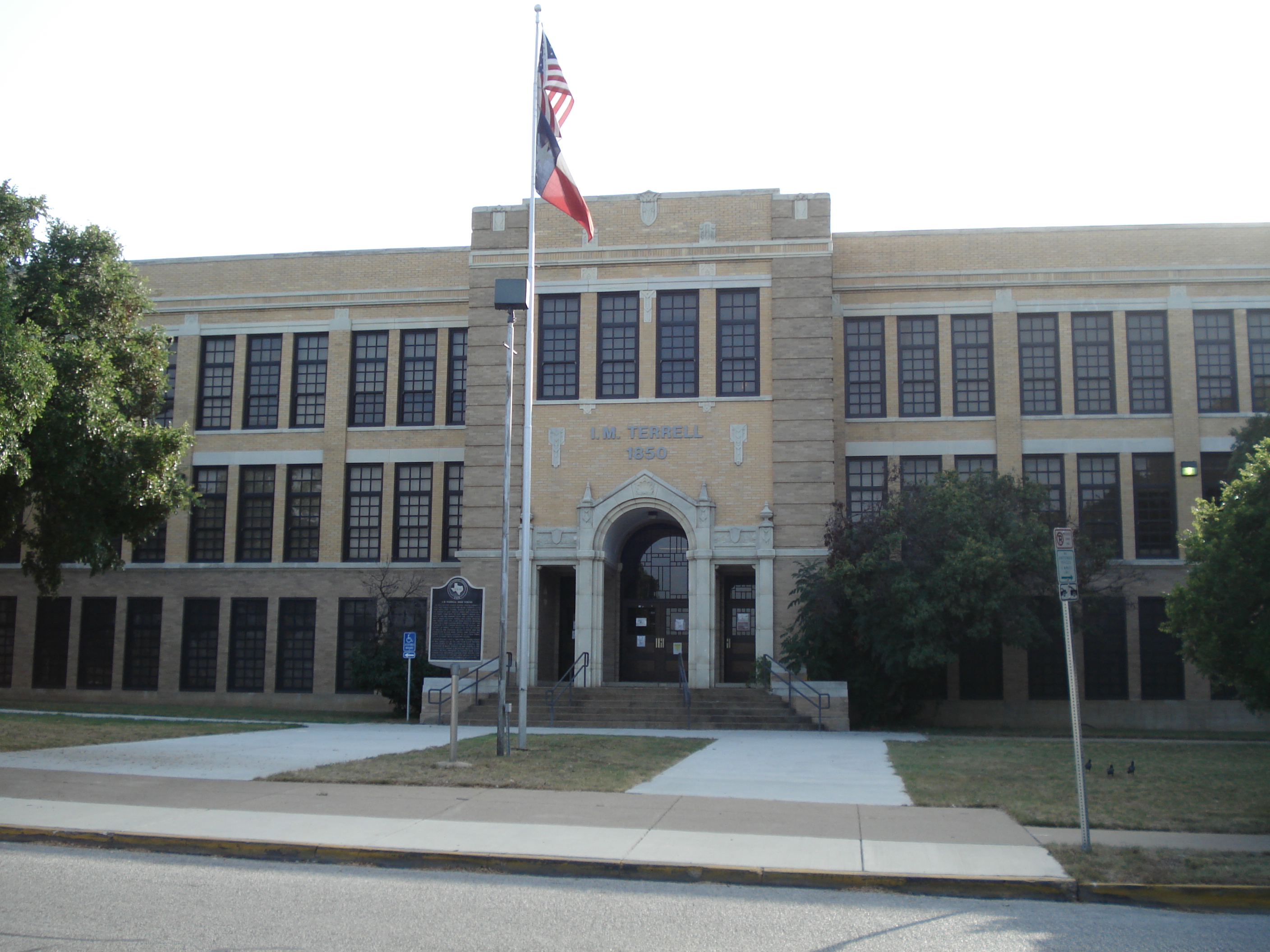 I.M. Terrell High School building, eastern exposure, Ft. Worth, TX 01