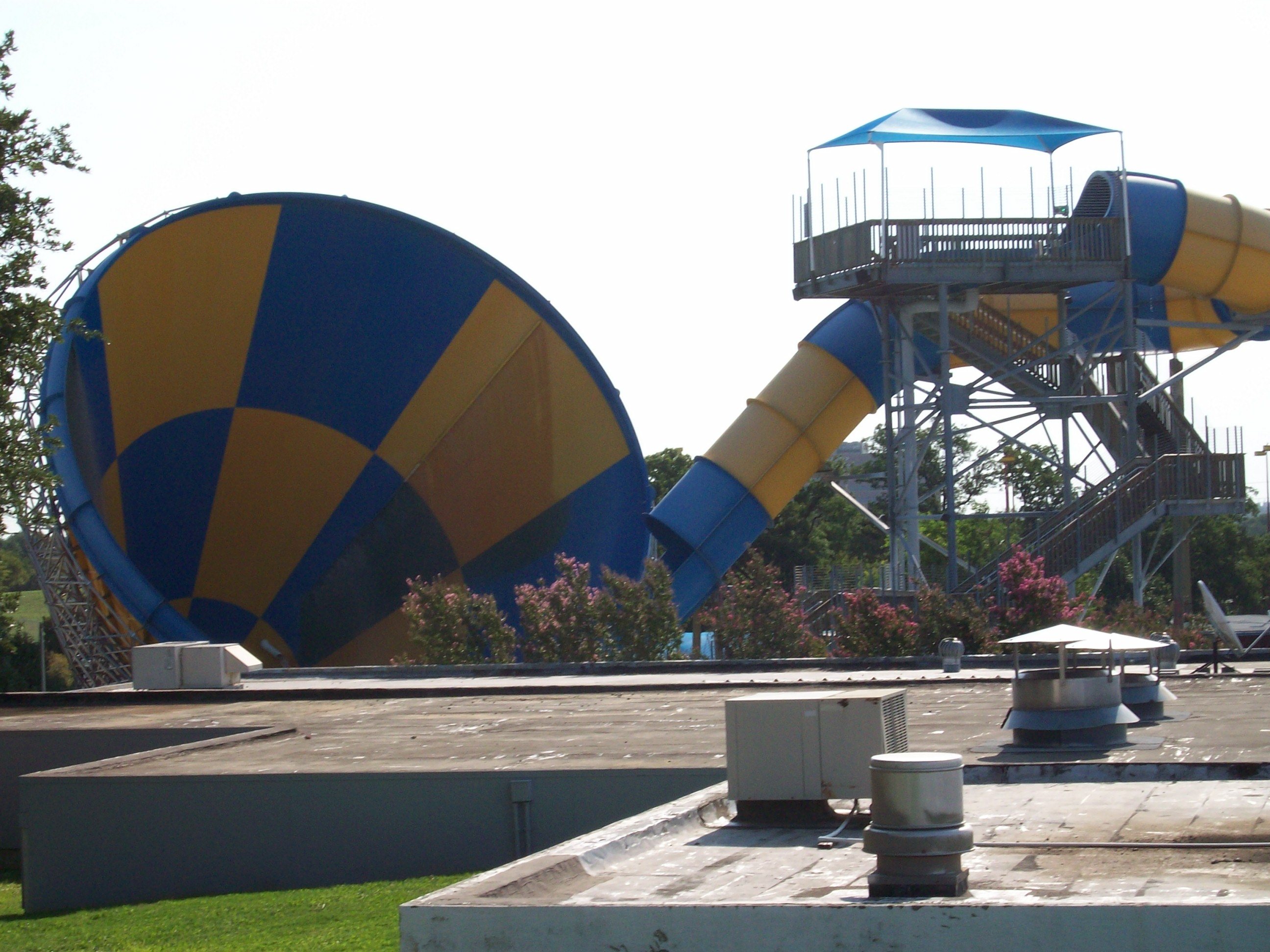 Tornado water slide at Hurricane Harbor in Texas.jpg