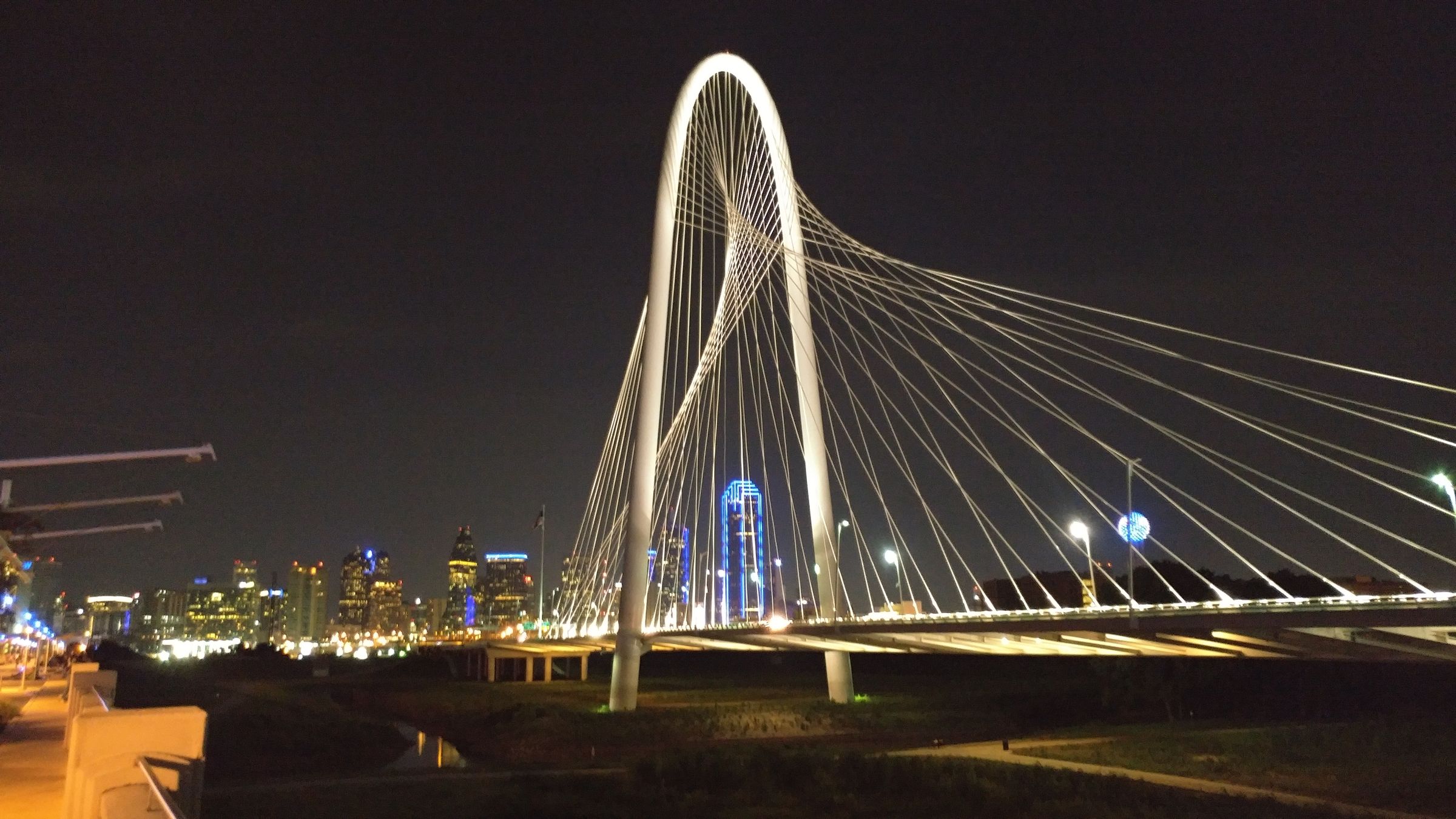 Margaret Hunt Hill Bridge at Night