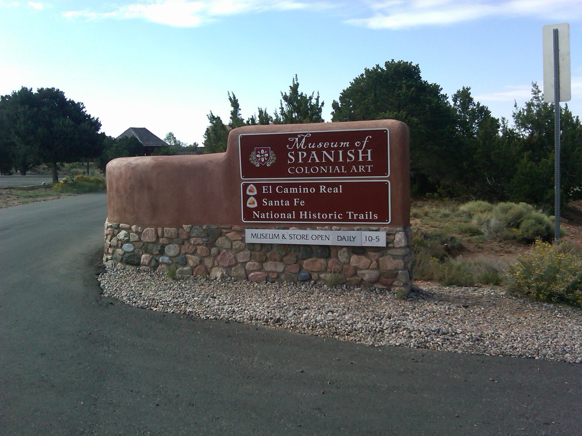 NTIR entrance sign at the Museum of Spanish Colonial Art in Santa Fe, NM